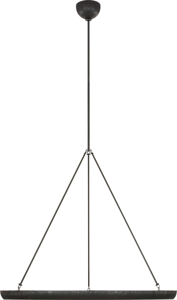 Utopia 42" Ring Chandelier | Aged Iron