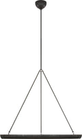 Utopia 42" Ring Chandelier | Aged Iron