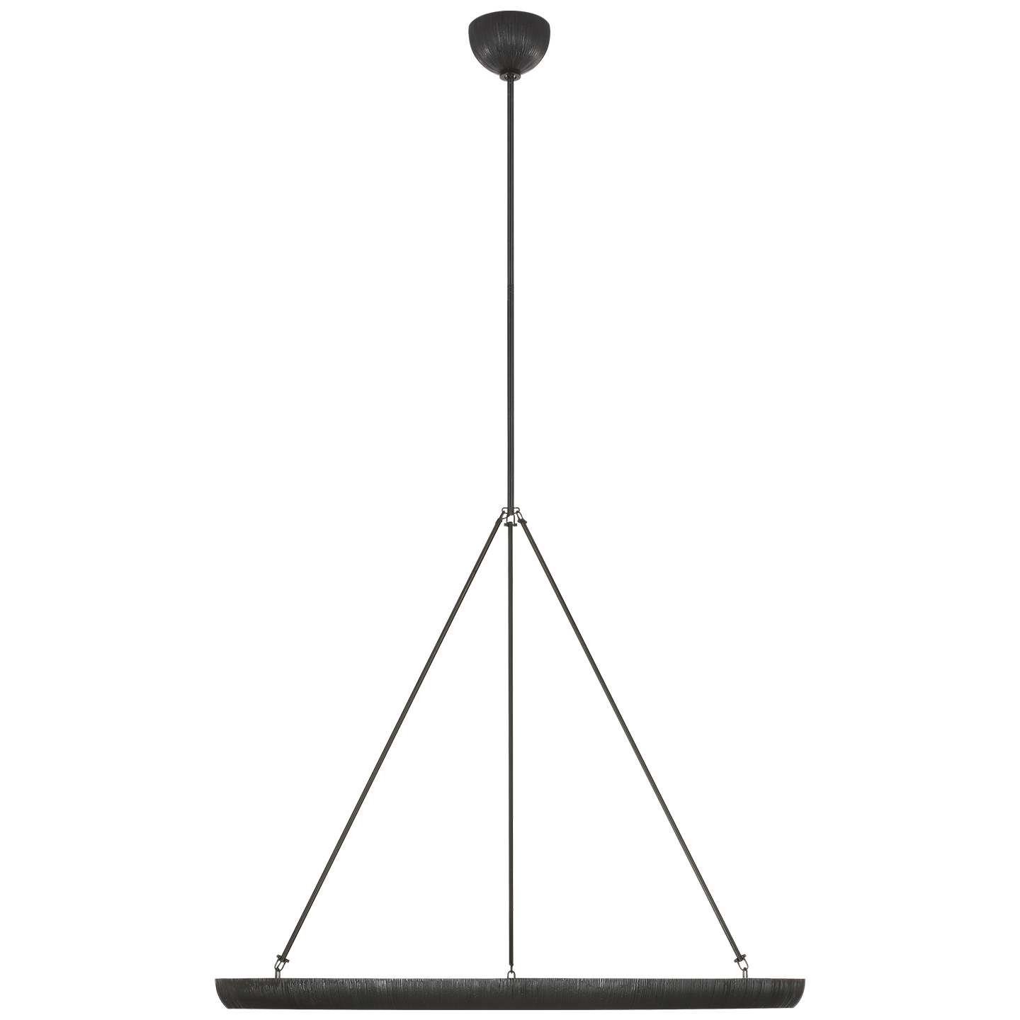 Utopia 42" Ring Chandelier | Aged Iron