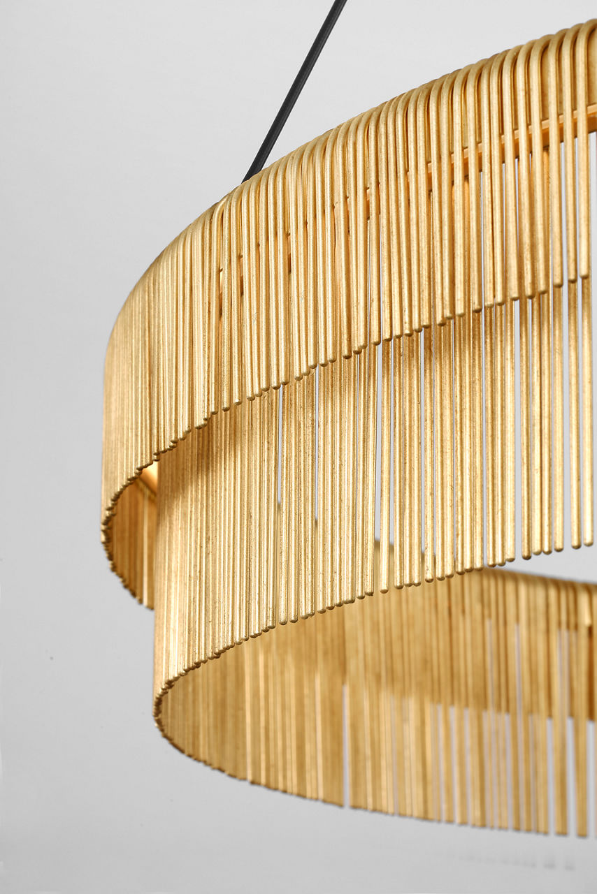 Differo 40" Layered Ring Chandelier | Gild