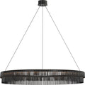 Differo 50" Layered Ring Chandelier | Aged Iron