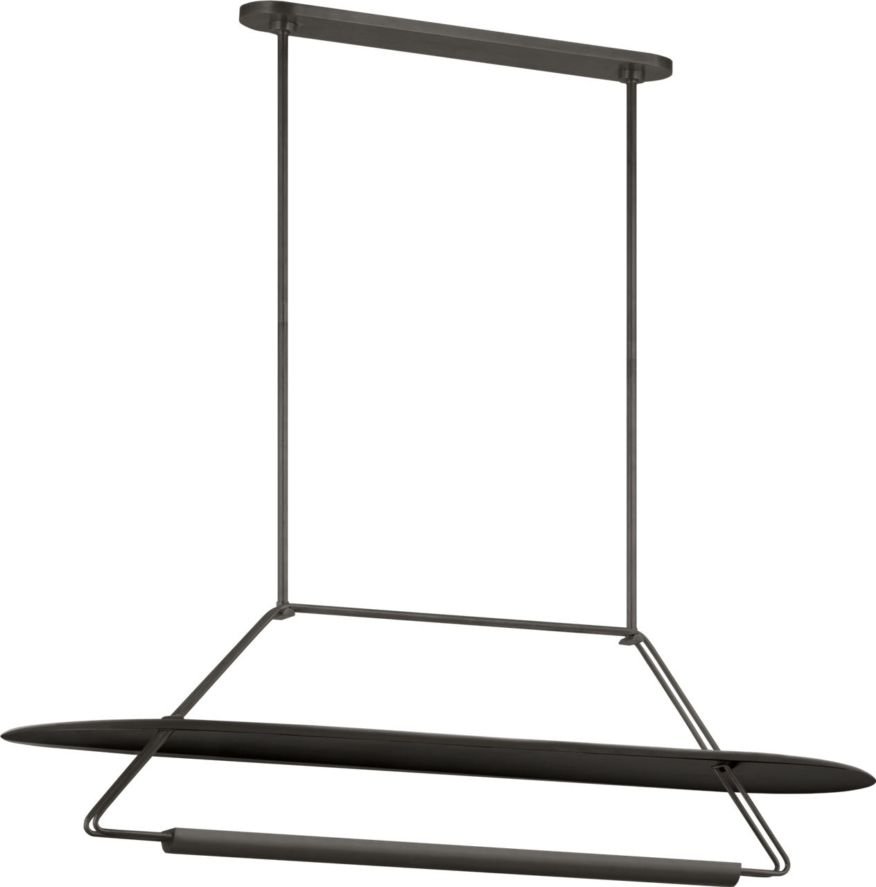 Teline 54" Oval Linear | Matte Black