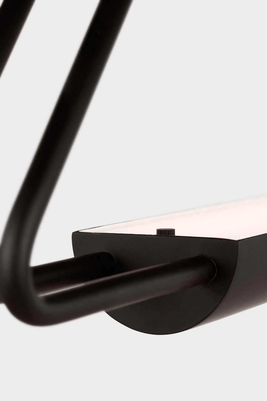 Teline 54" Oval Linear | Matte Black