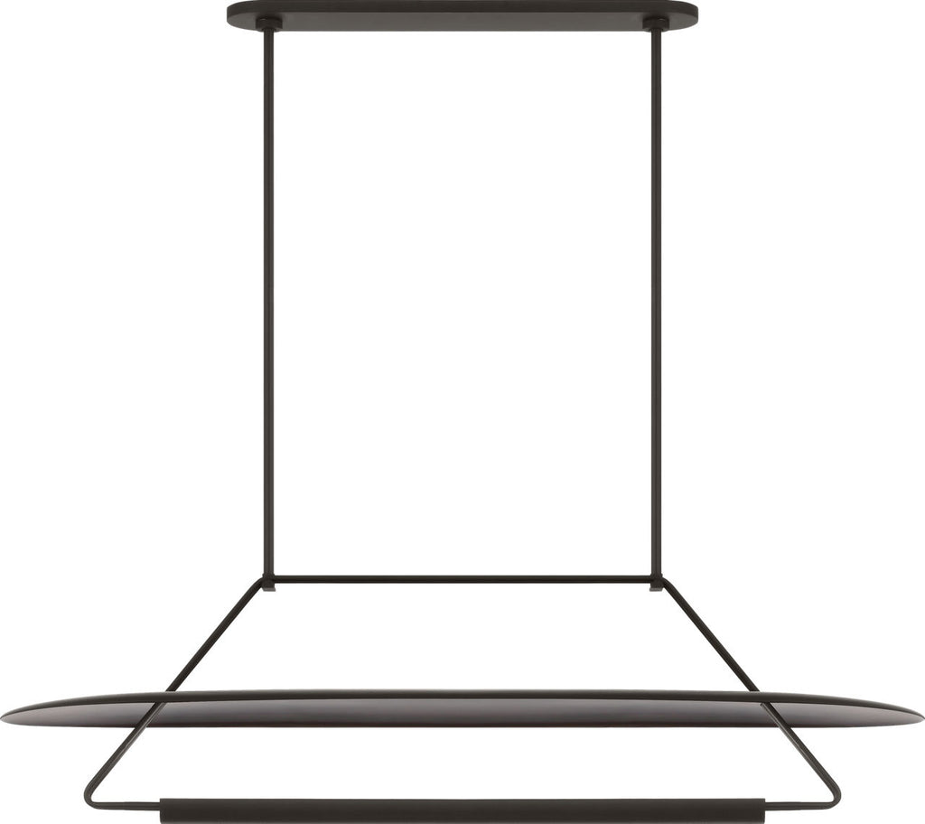 Teline 54" Oval Linear | Matte Black