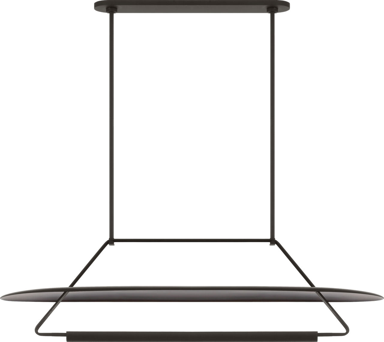 Teline 54" Oval Linear | Matte Black