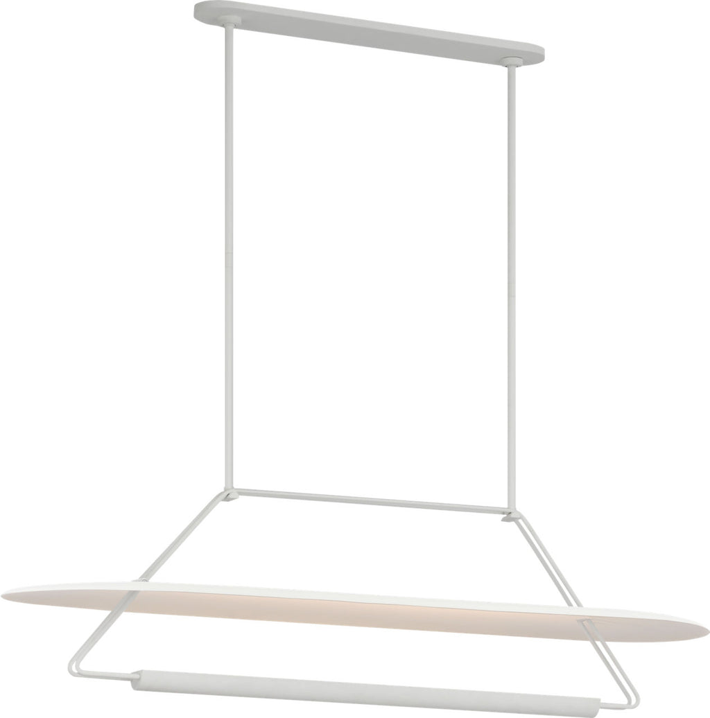 Teline 54" Oval Linear | Matte White