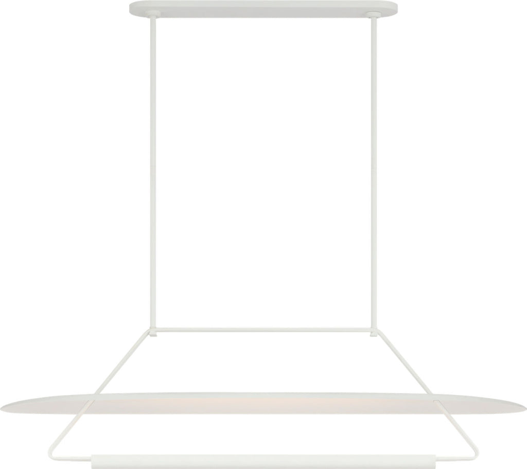 Teline 54" Oval Linear | Matte White