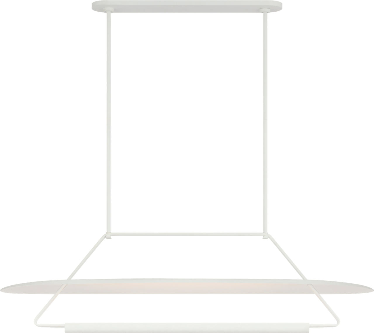 Teline 54" Oval Linear | Matte White
