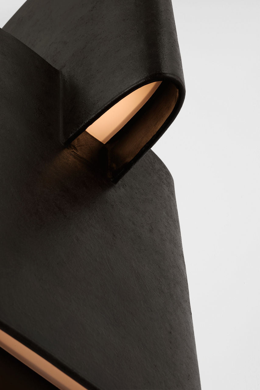Lotura 8" Intersecting Pendant | Museum Black