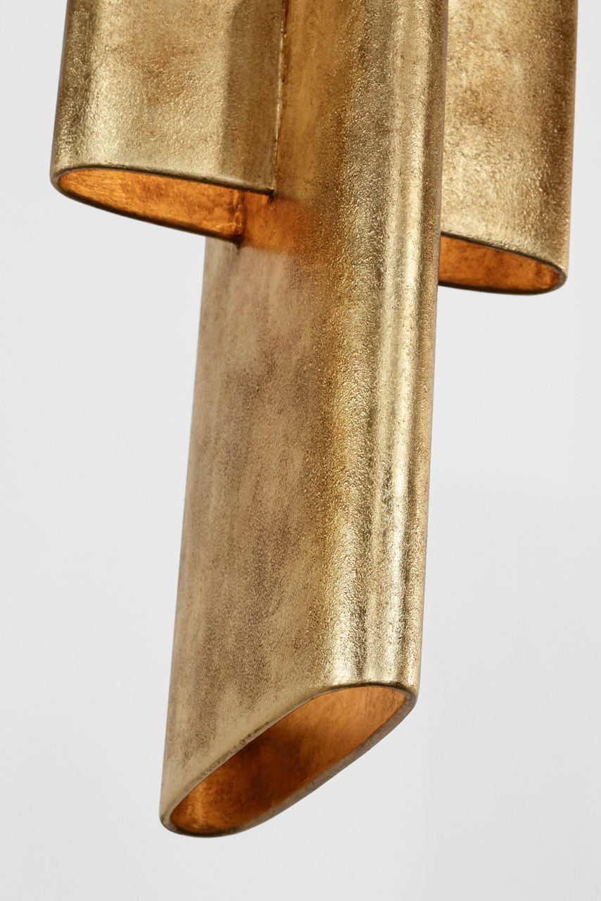 Lotura 8" Intersecting Pendant | Museum Gild