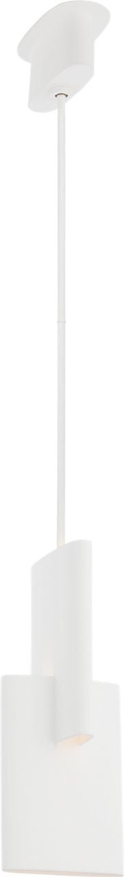Lotura 8" Intersecting Pendant | Museum White