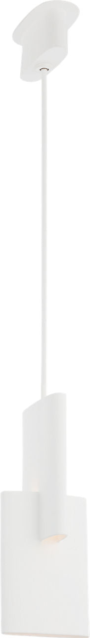 Lotura 8" Intersecting Pendant | Museum White