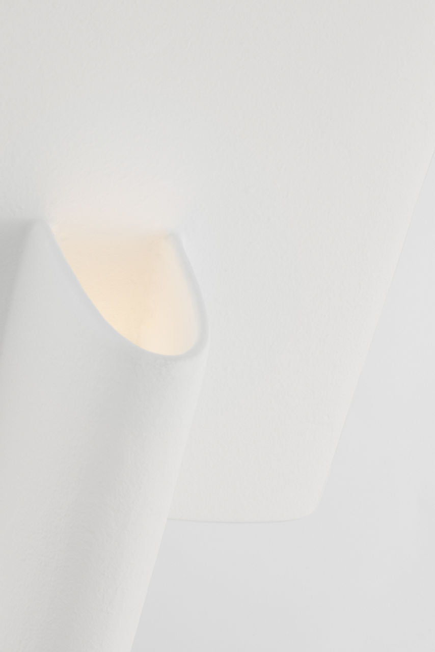 Lotura 8" Intersecting Pendant | Museum White