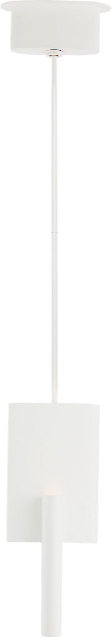 Lotura 8" Intersecting Pendant | Museum White