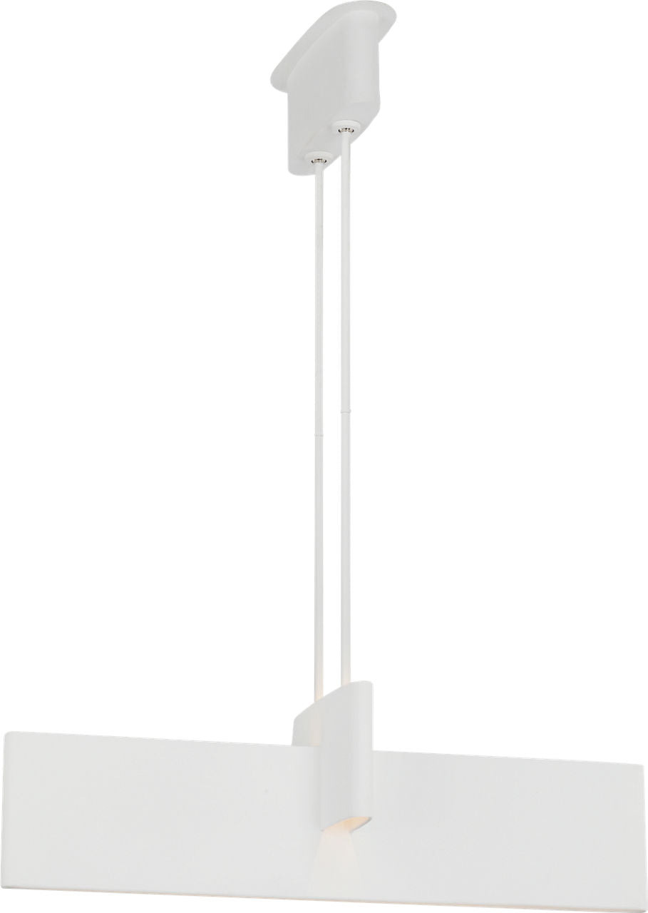 Lotura 36" Intersecting Linear Pendant | Museum White