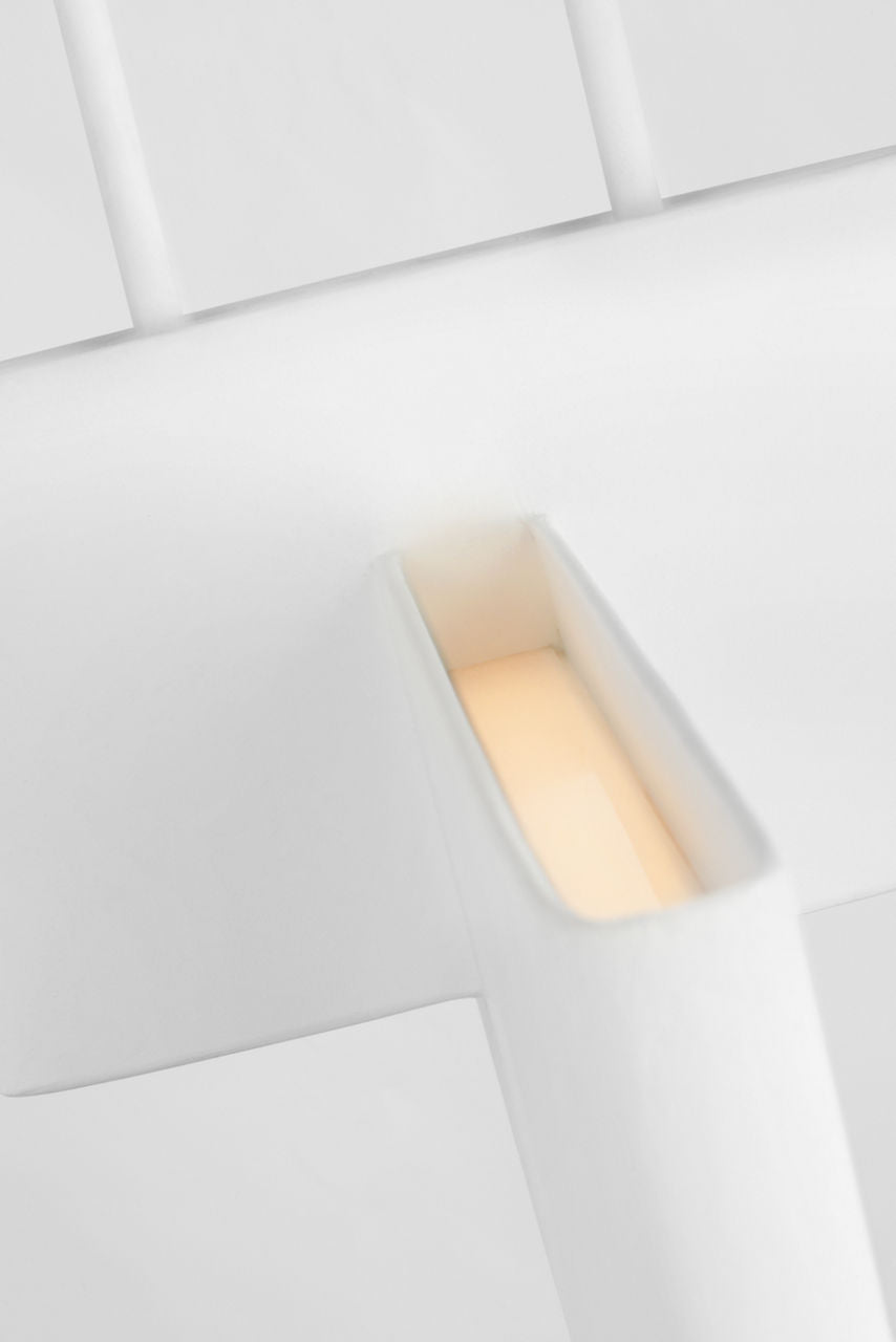 Lotura 36" Intersecting Linear Pendant | Museum White