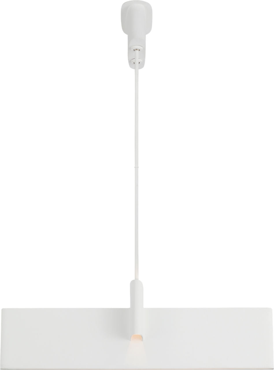 Lotura 36" Intersecting Linear Pendant | Museum White