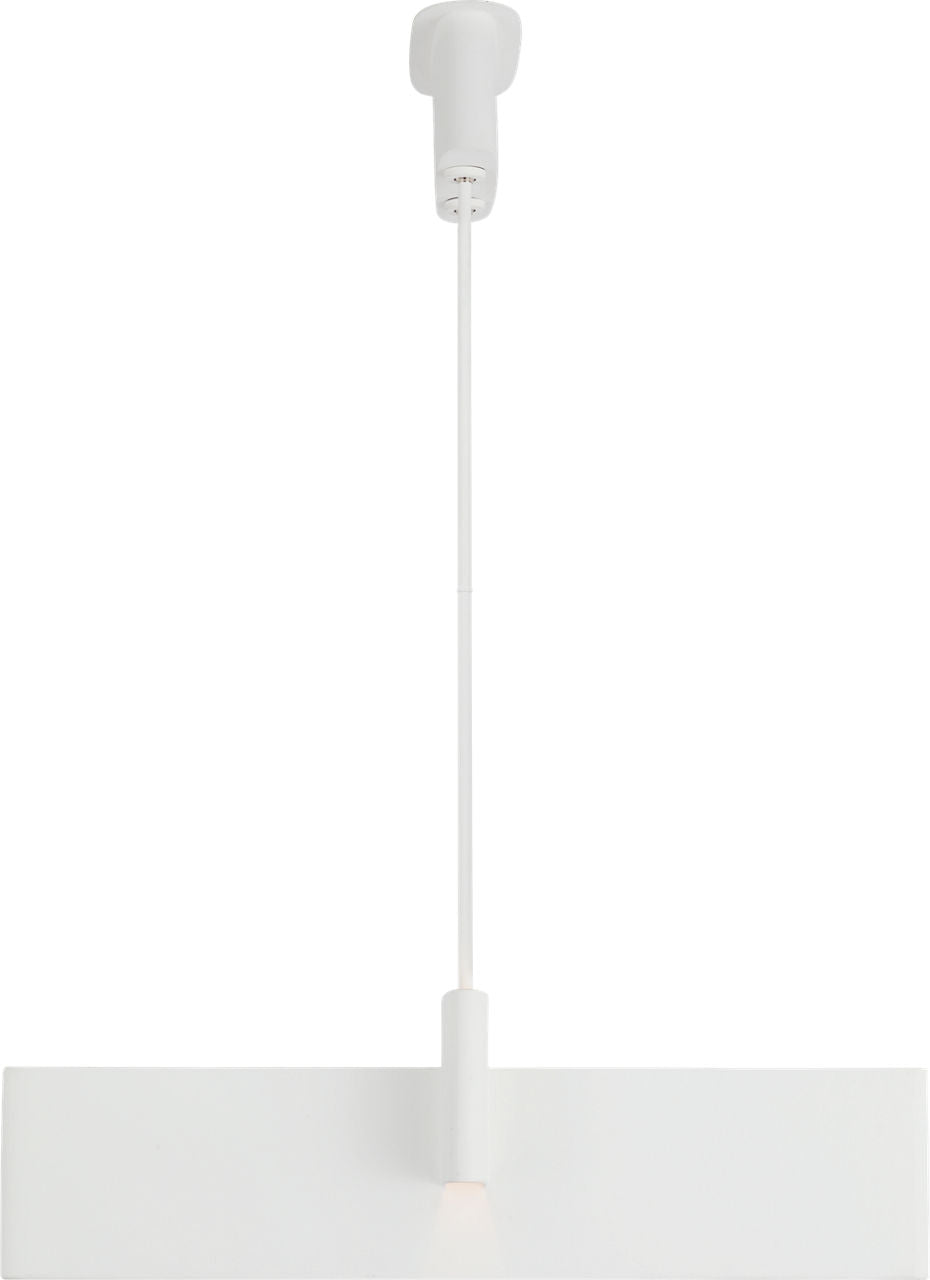 Lotura 36" Intersecting Linear Pendant | Museum White