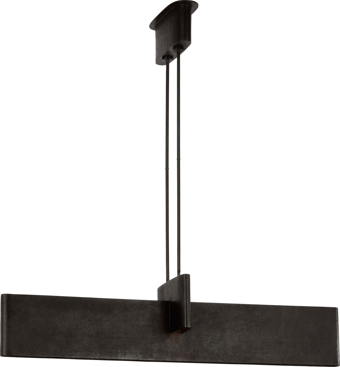 Lotura 48" Intersecting Linear Pendant | Museum Black