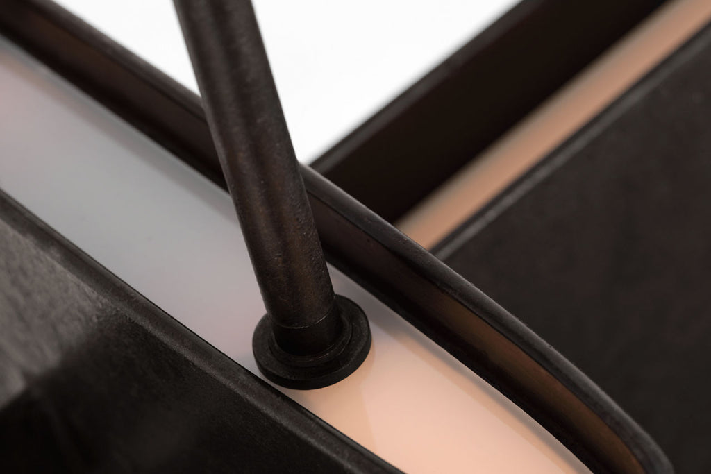 Lotura 48" Intersecting Linear Pendant | Museum Black