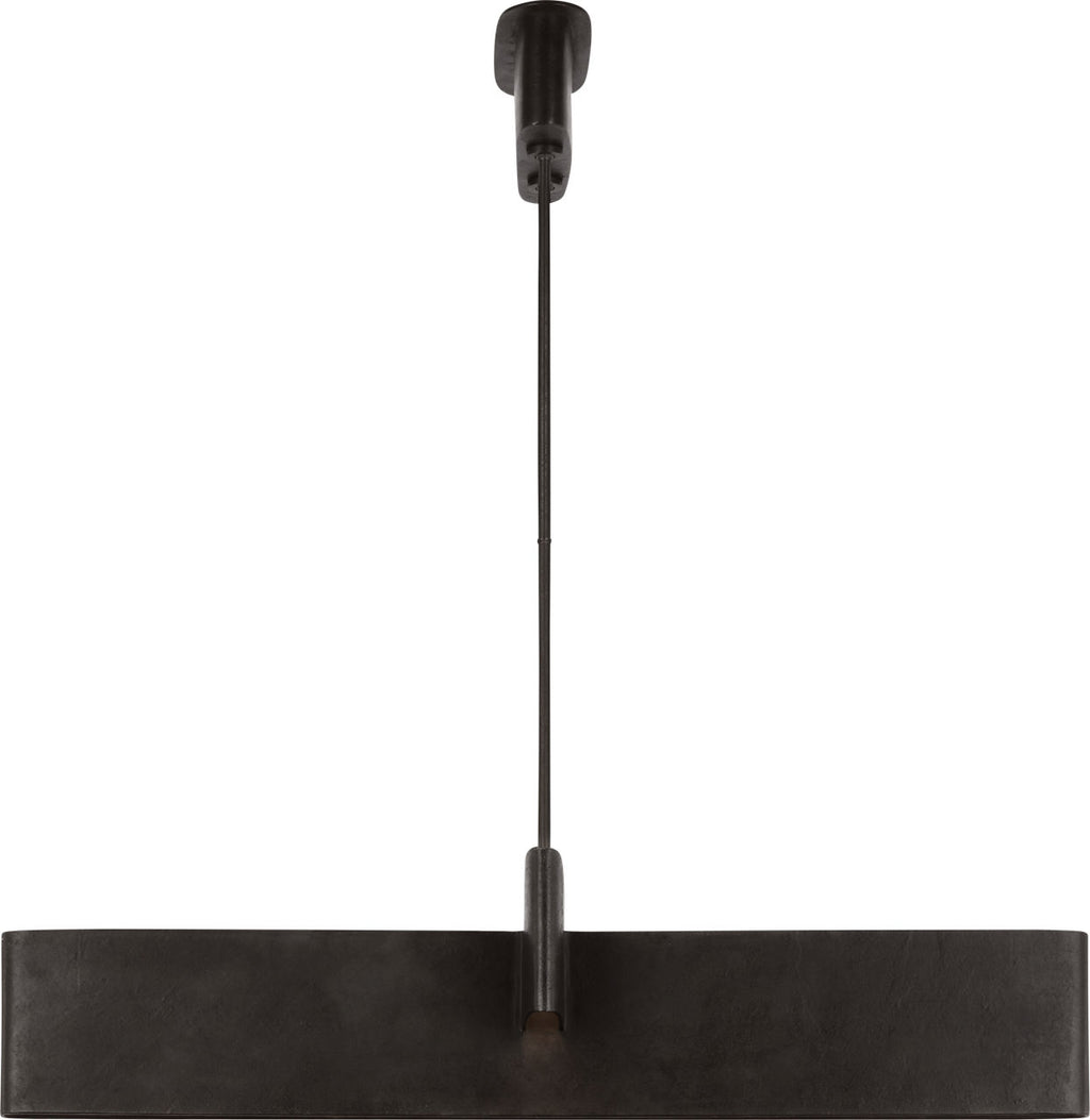 Lotura 48" Intersecting Linear Pendant | Museum Black