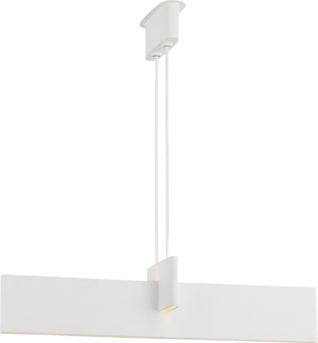 Lotura 48" Intersecting Linear Pendant | Museum White
