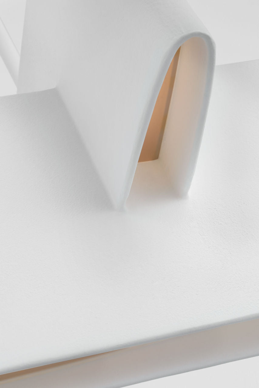 Lotura 48" Intersecting Linear Pendant | Museum White