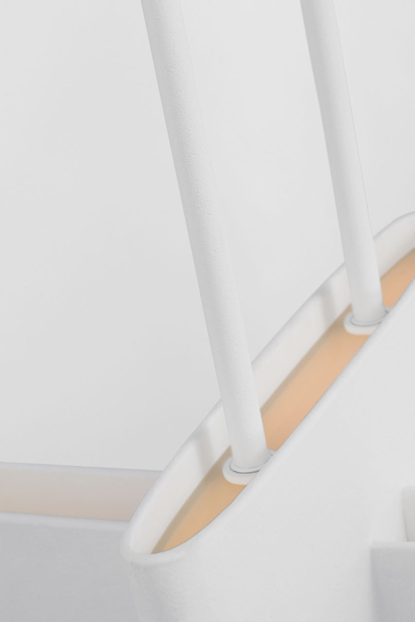 Lotura 48" Intersecting Linear Pendant | Museum White