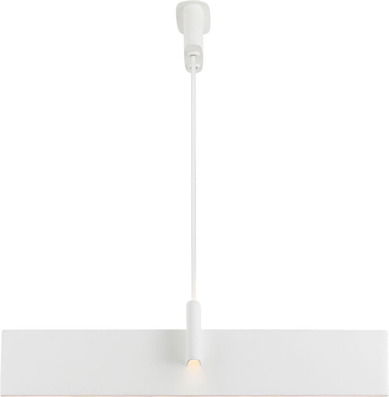 Lotura 48" Intersecting Linear Pendant | Museum White