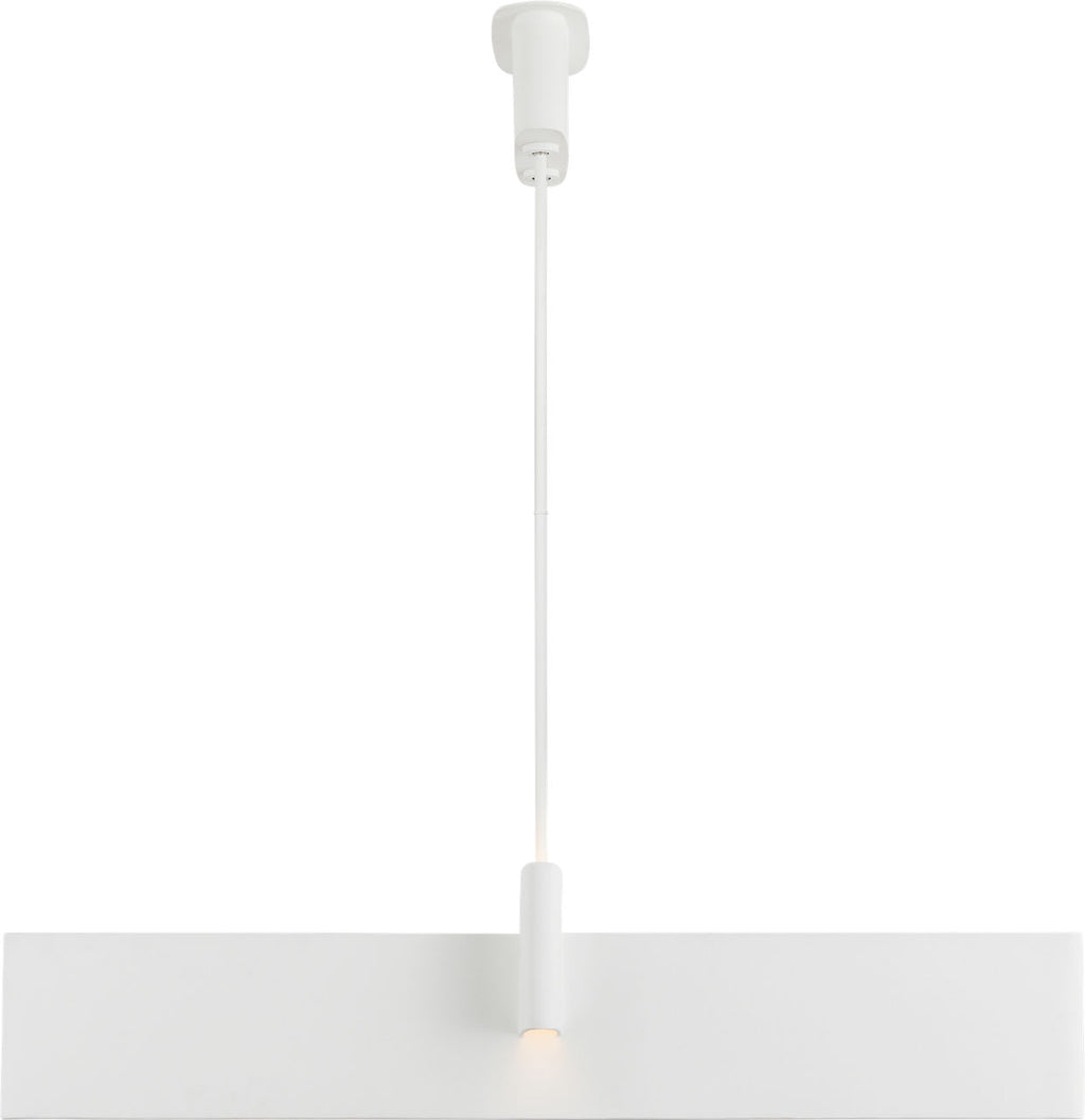 Lotura 48" Intersecting Linear Pendant | Museum White