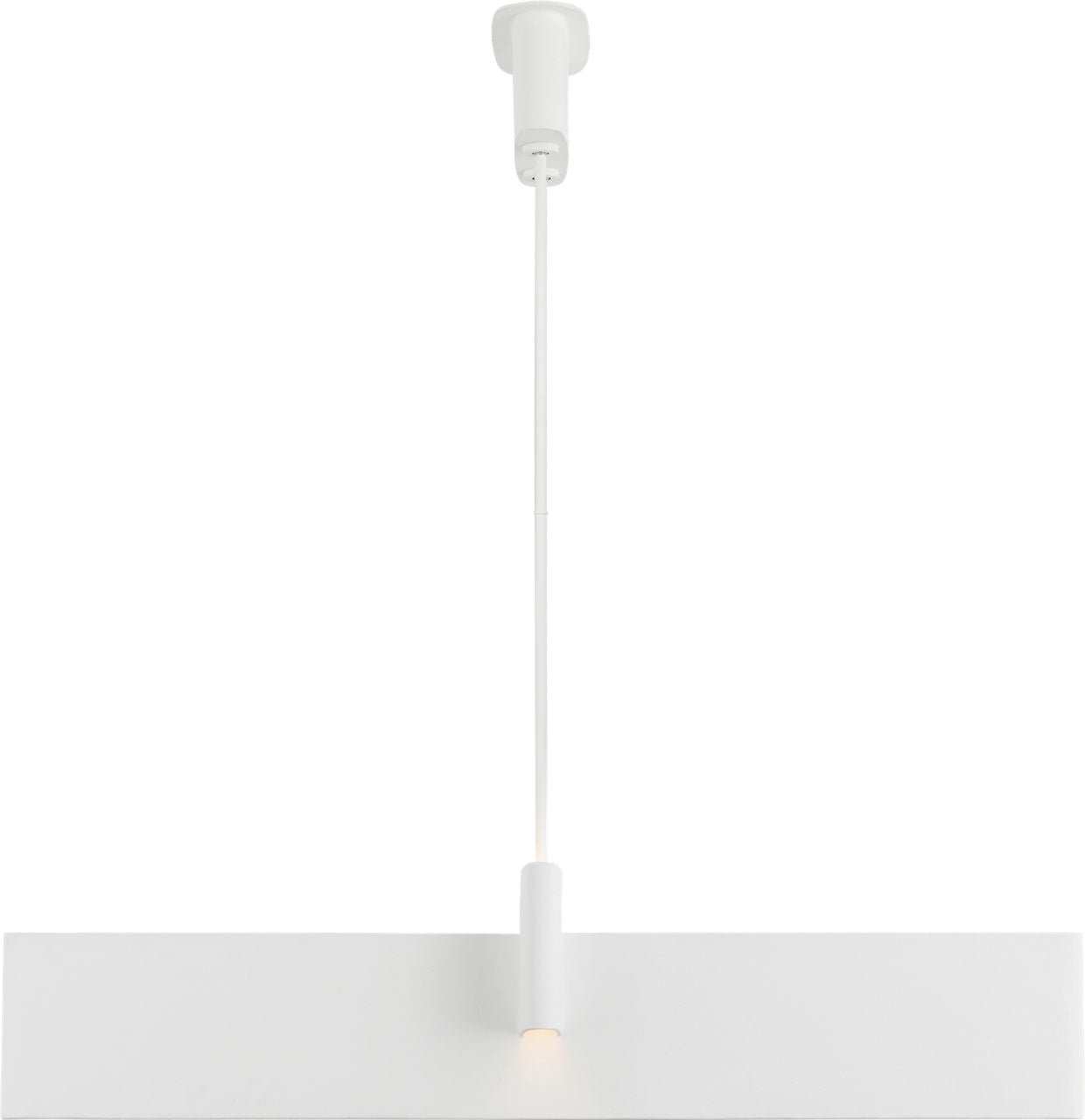 Lotura 48" Intersecting Linear Pendant | Museum White