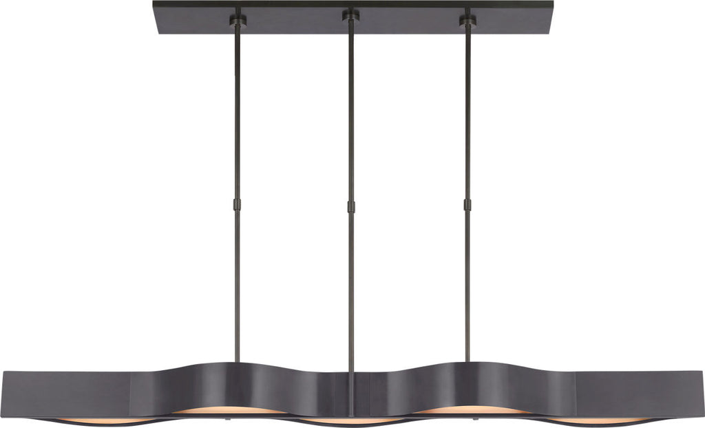 Avant 60" Linear Pendant | Bronze | Frosted Glass