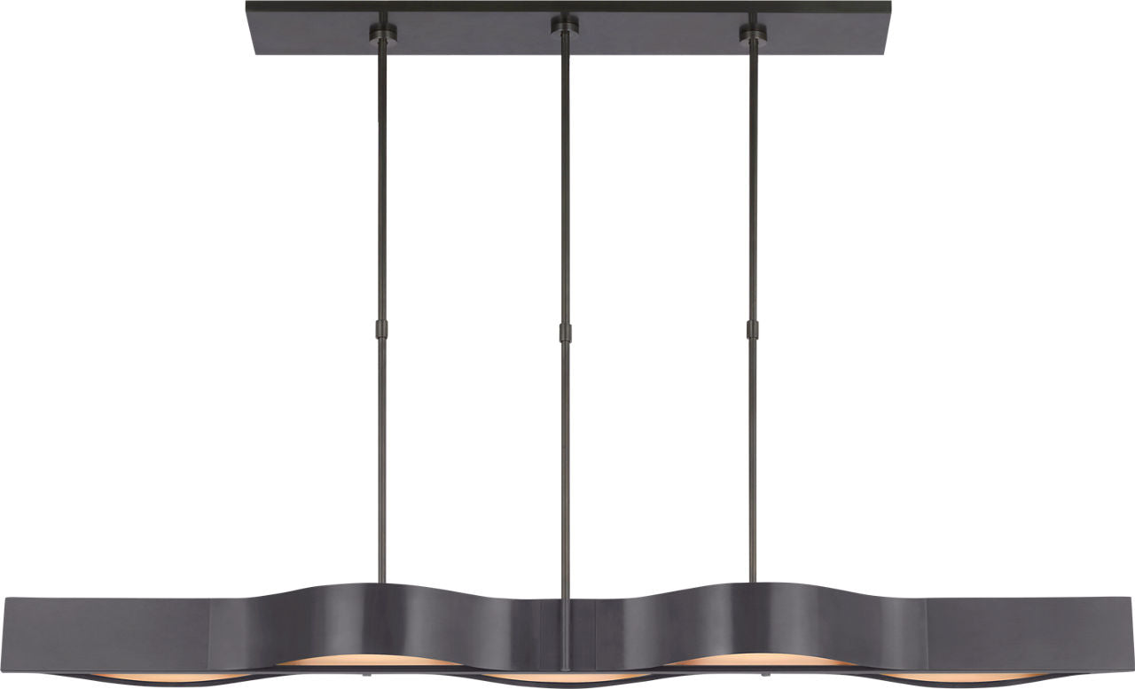 Avant 60" Linear Pendant | Bronze | Frosted Glass