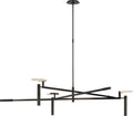 Melange Grande Floating Disc Chandelier | Bronze | Alabaster