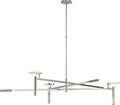 Melange Grande Floating Disc Chandelier | Polished Nickel | Alabaster