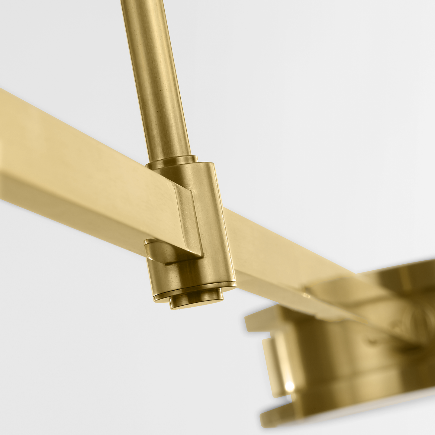 Melange 54" Linear Pendant | Antique-Burnished Brass | Alabaster