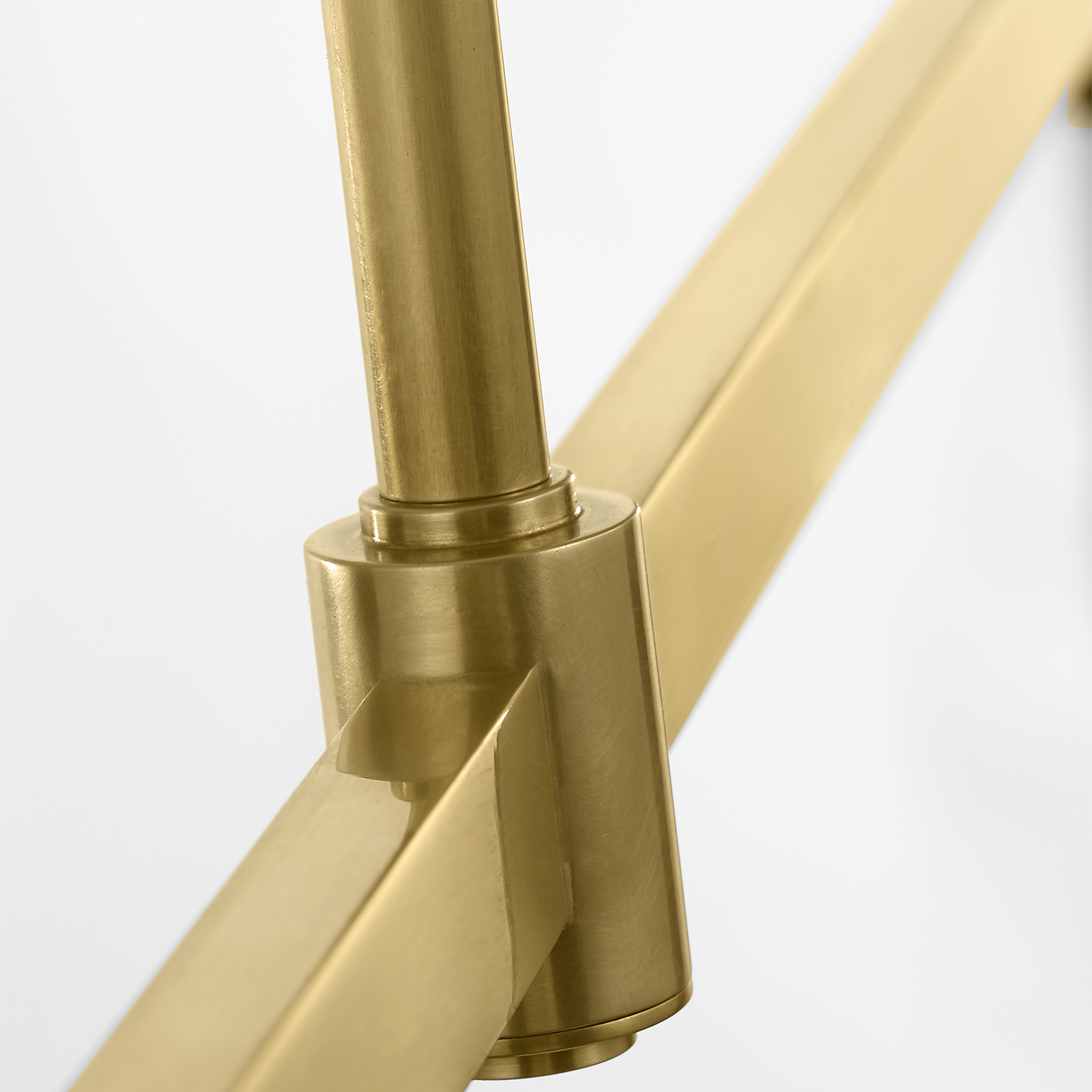 Melange 54" Linear Pendant | Antique-Burnished Brass | Alabaster
