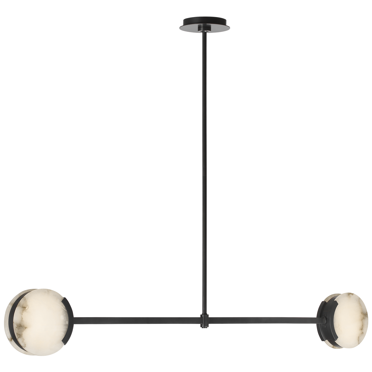 Melange 54" Linear Pendant | Bronze | Alabaster