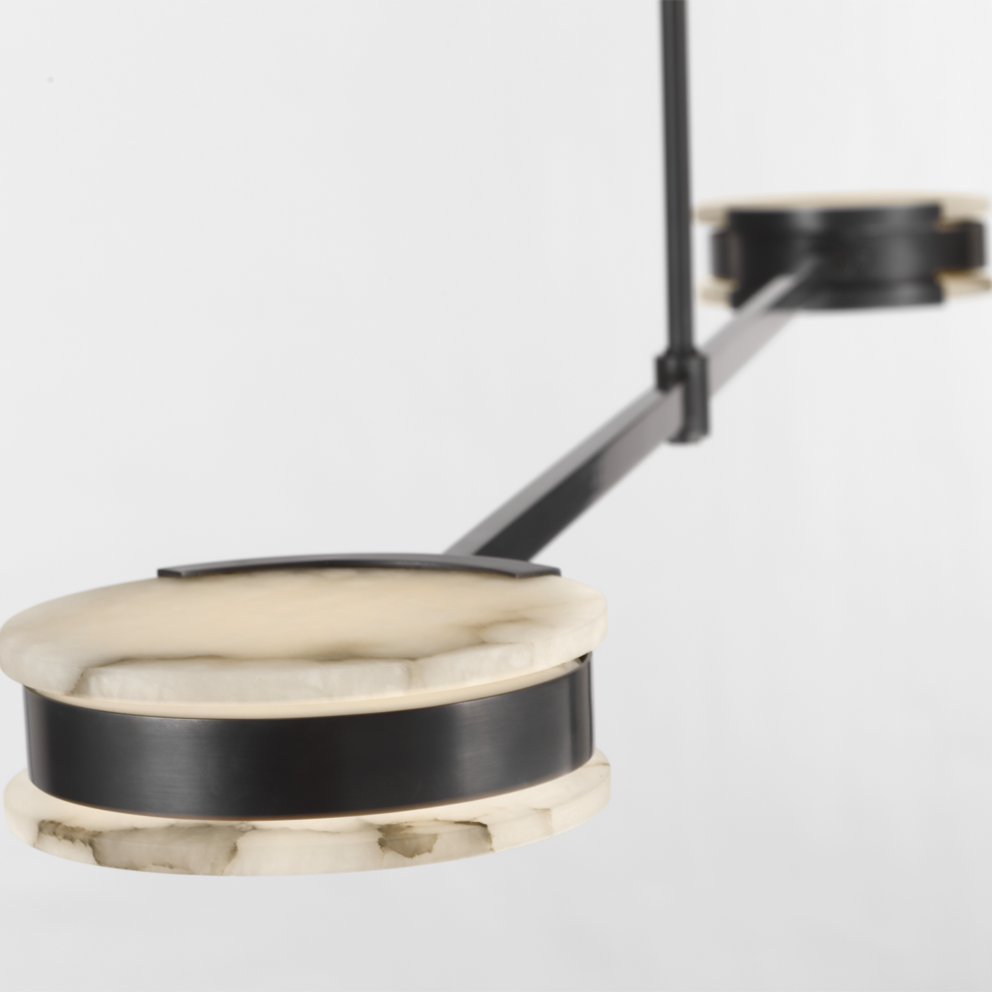 Melange 54" Linear Pendant | Bronze | Alabaster