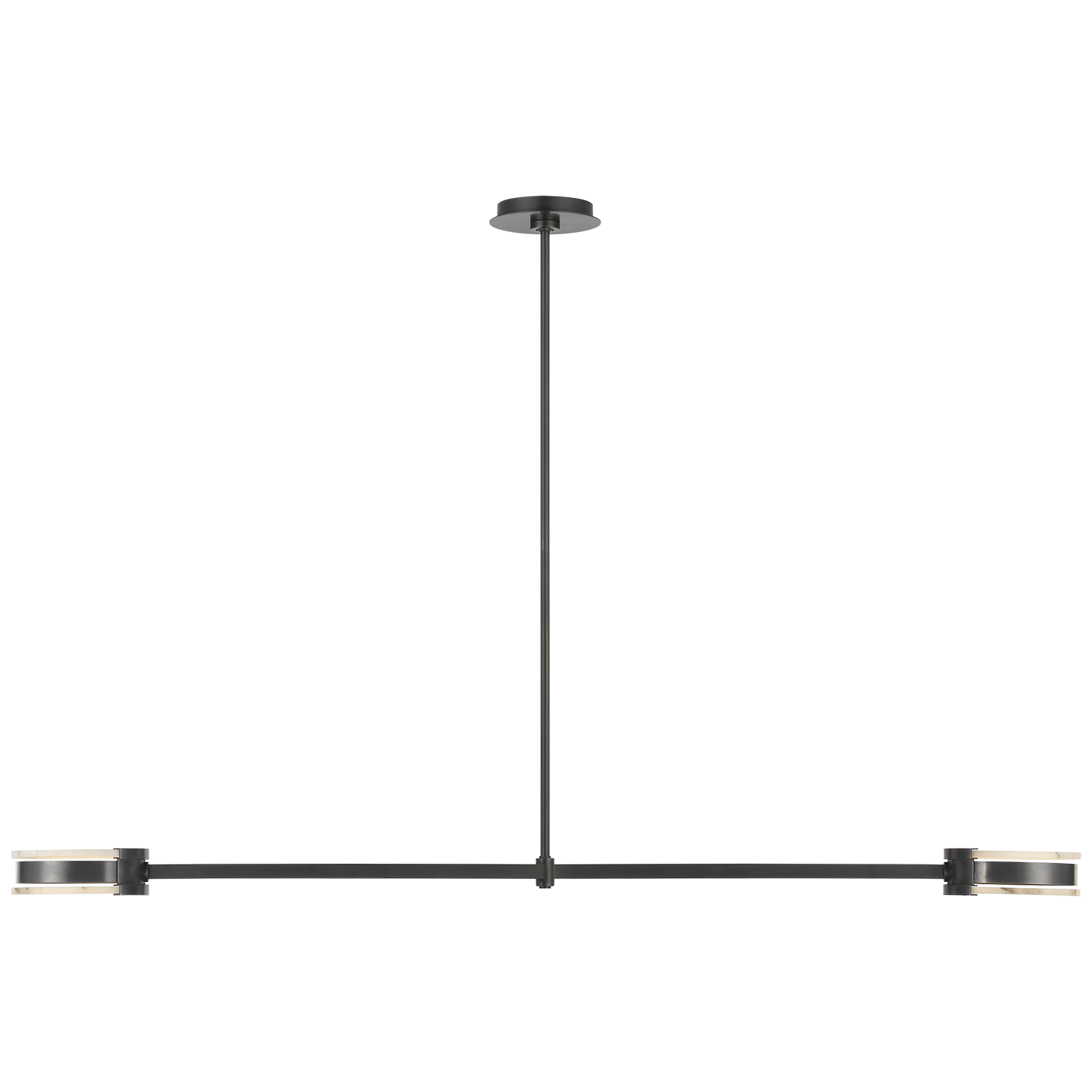 Melange 54" Linear Pendant | Bronze | Alabaster