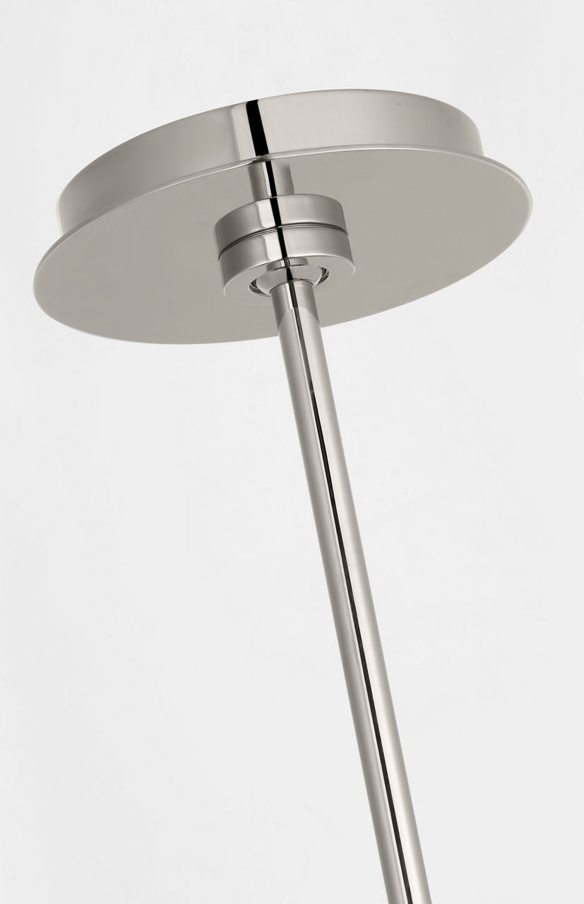 Melange 54" Linear Pendant | Polished Nickel | Alabaster