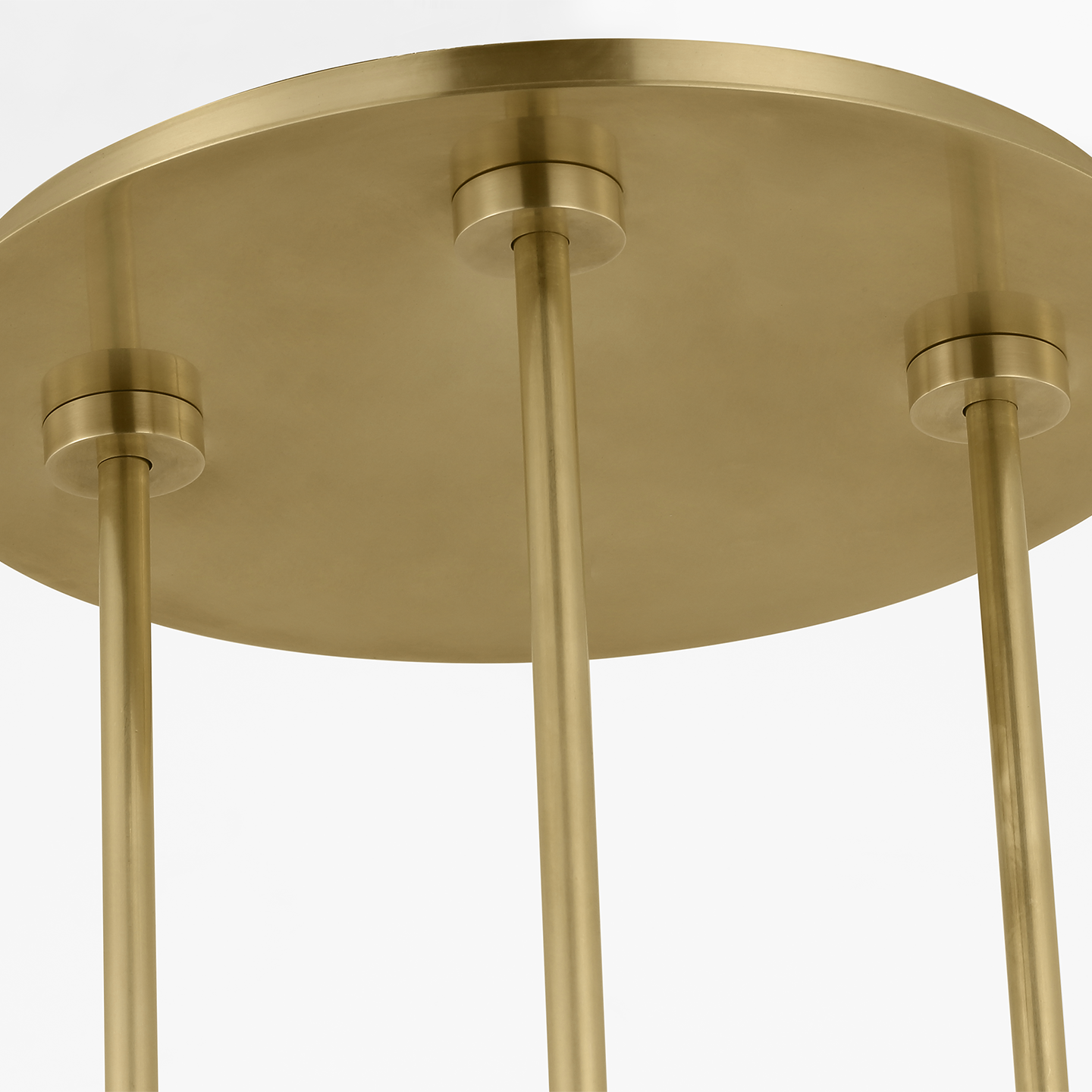 Melange 54" Multi-Positional Chandelier | Antique-Burnished Brass | Alabaster