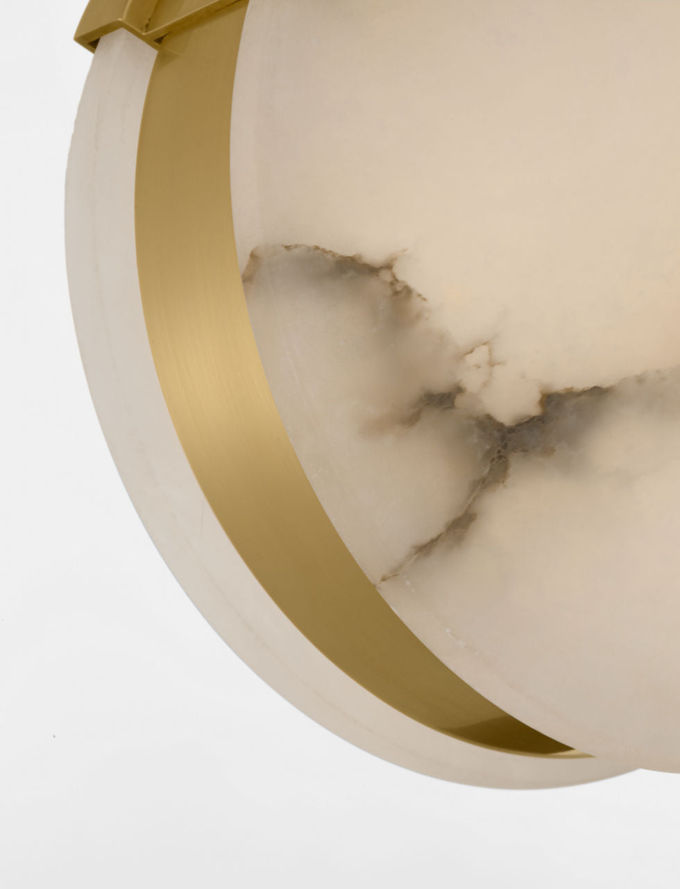 Melange 7" Pendant | Antique-Burnished Brass | Alabaster