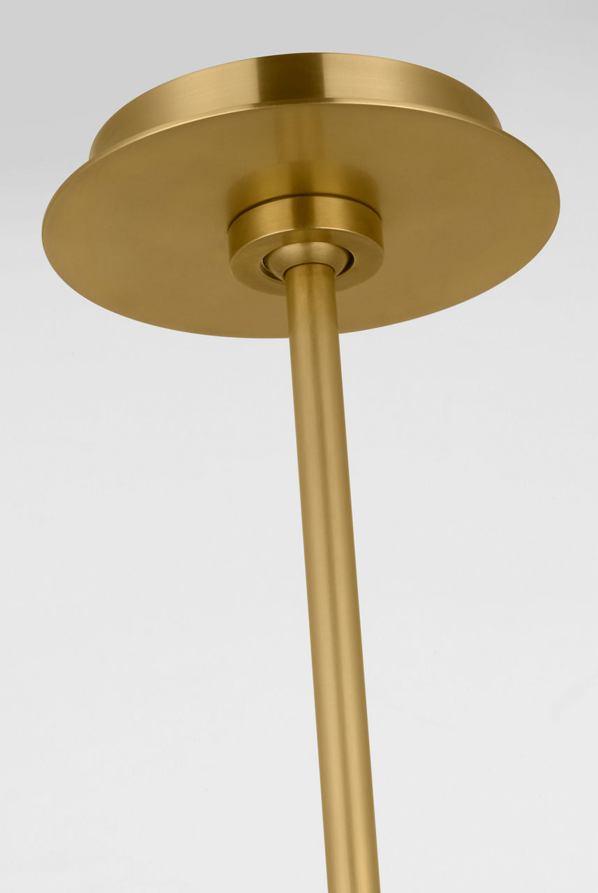 Melange 7" Pendant | Antique-Burnished Brass | Alabaster