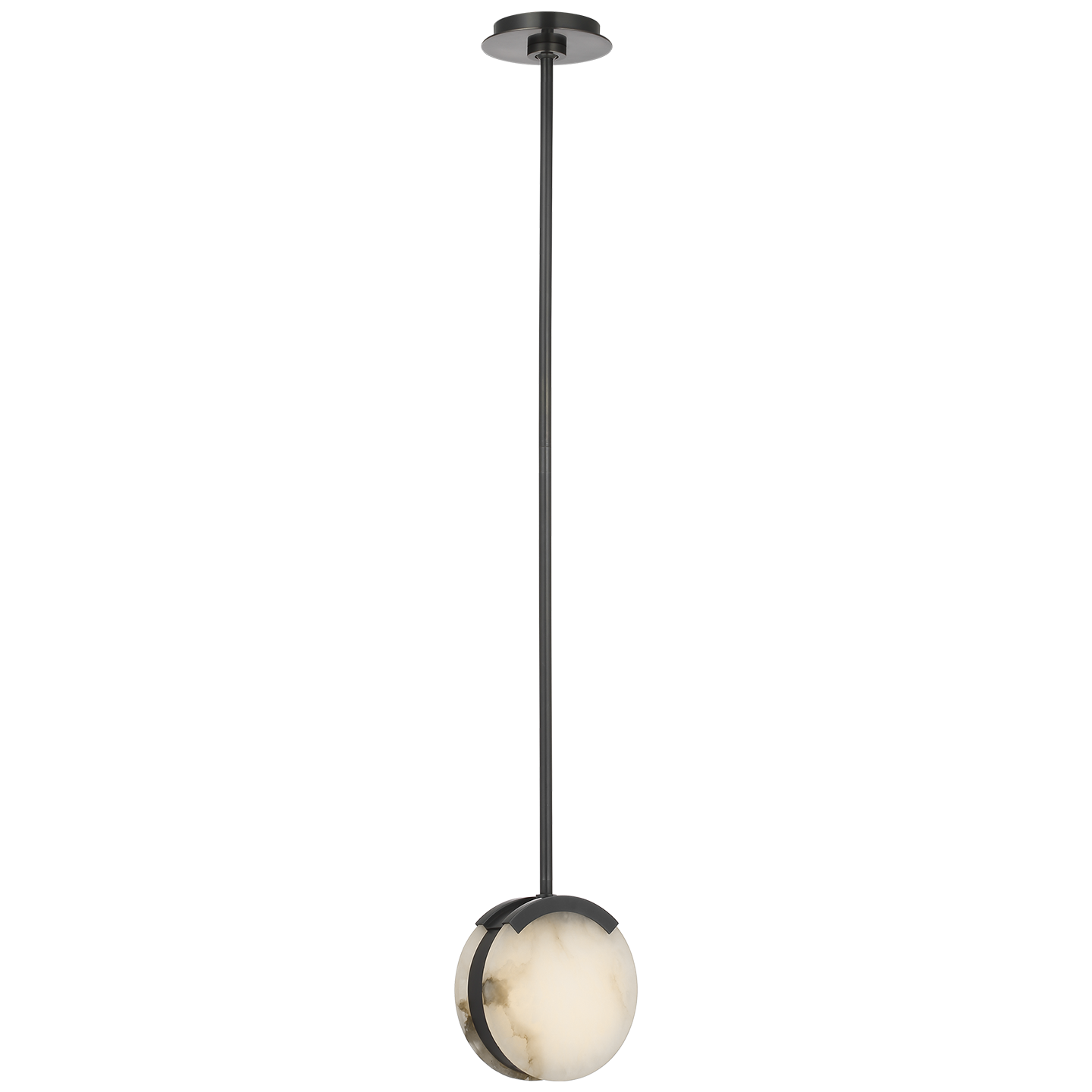 Melange 7" Pendant | Bronze | Alabaster