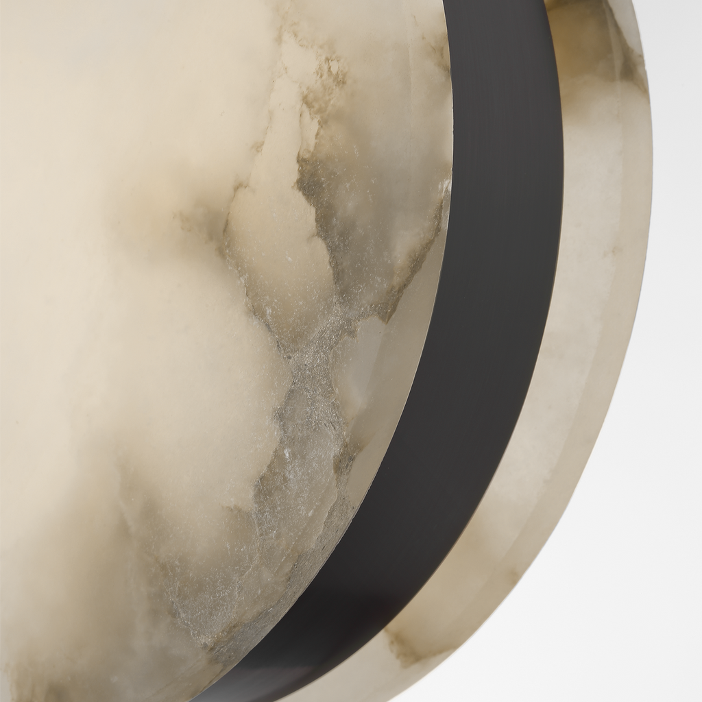 Melange 7" Pendant | Bronze | Alabaster