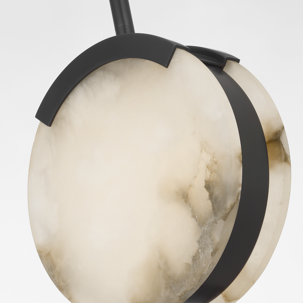 Melange 7" Pendant | Bronze | Alabaster