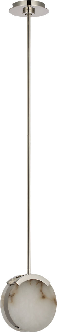 Melange 7" Pendant | Polished Nickel | Alabaster
