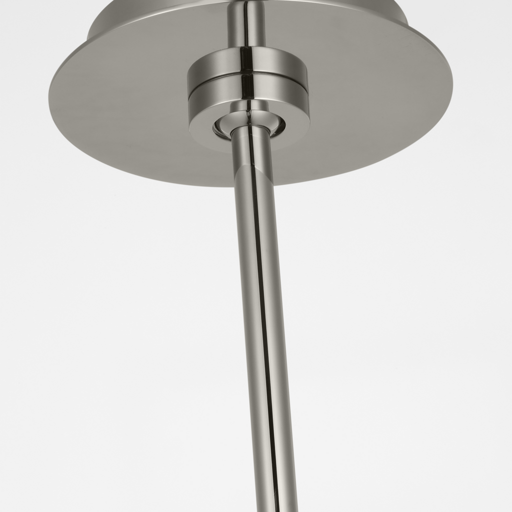 Melange 7" Pendant | Polished Nickel | Alabaster