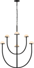 Pedra Large Two-Tier Chandelier | Bronze | Alabaster